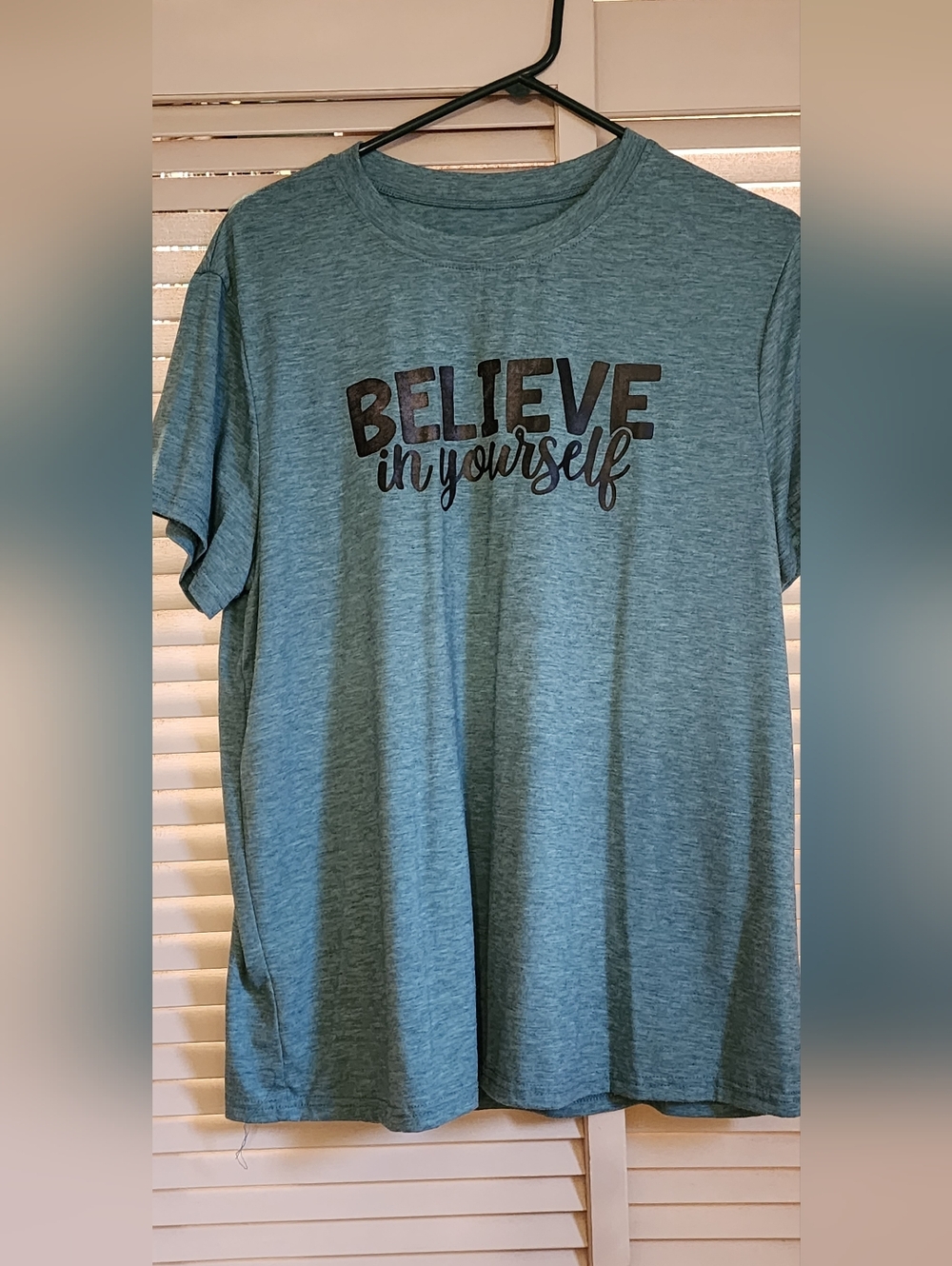 Believe In Yourself Graphic Tee - Teal